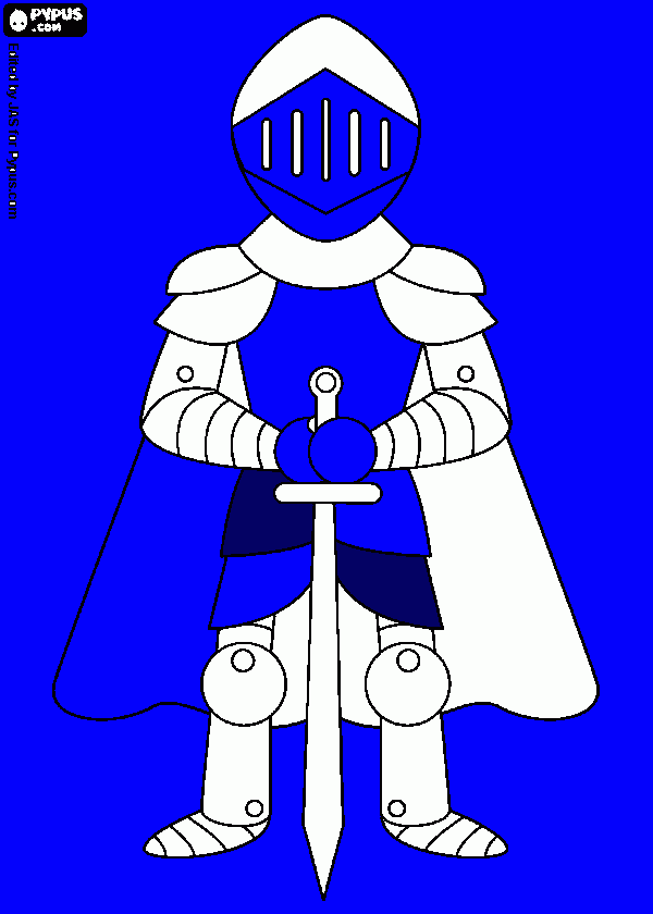 gratis malvorlagen Ritter Florian