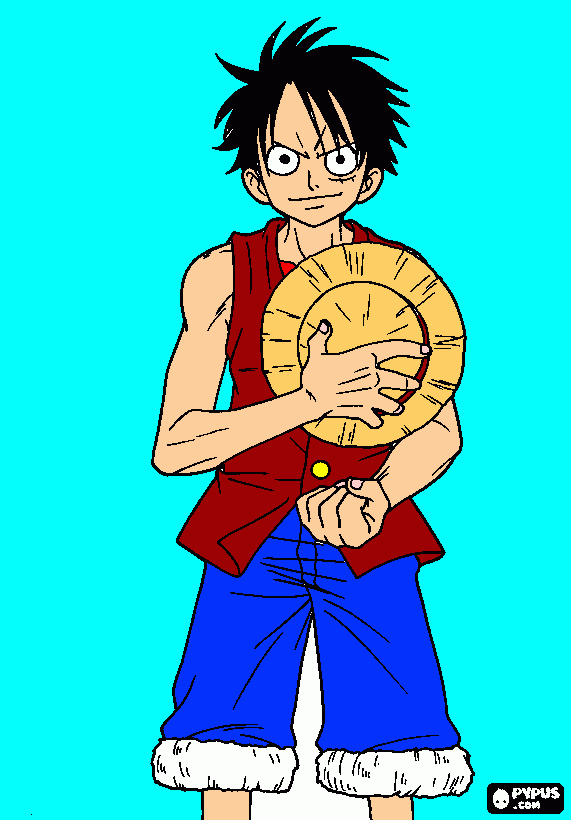 gratis malvorlagen Ruffy One Piece