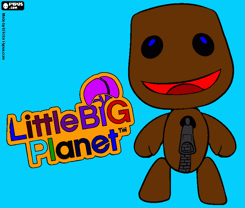 gratis malvorlagen sackboy