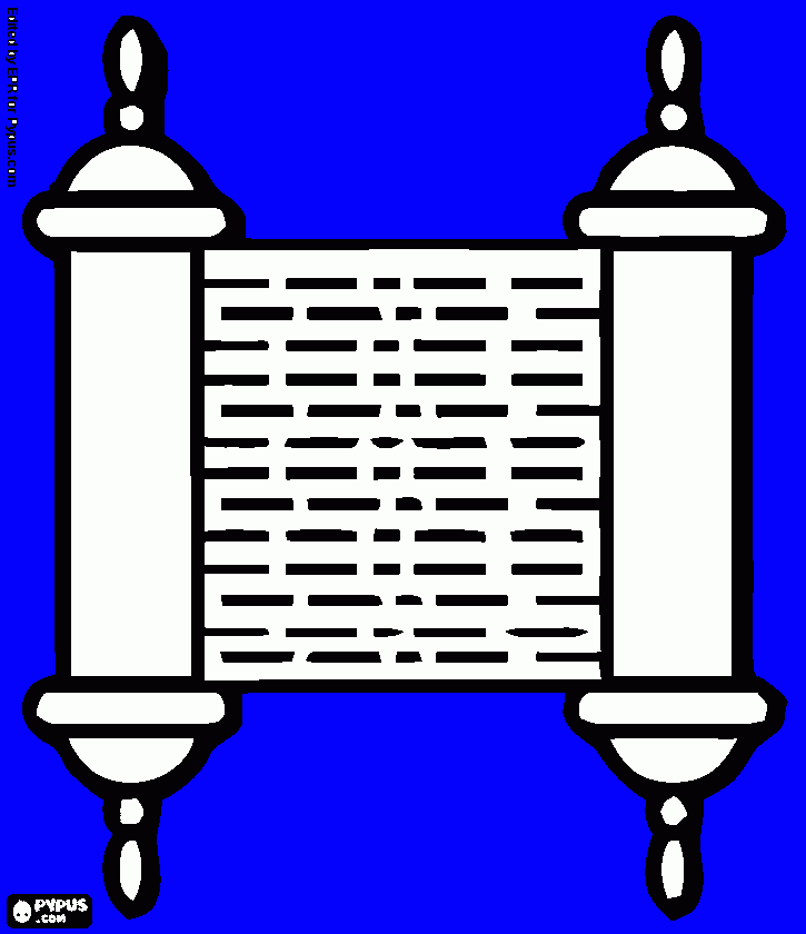 gratis malvorlagen schriftrolle