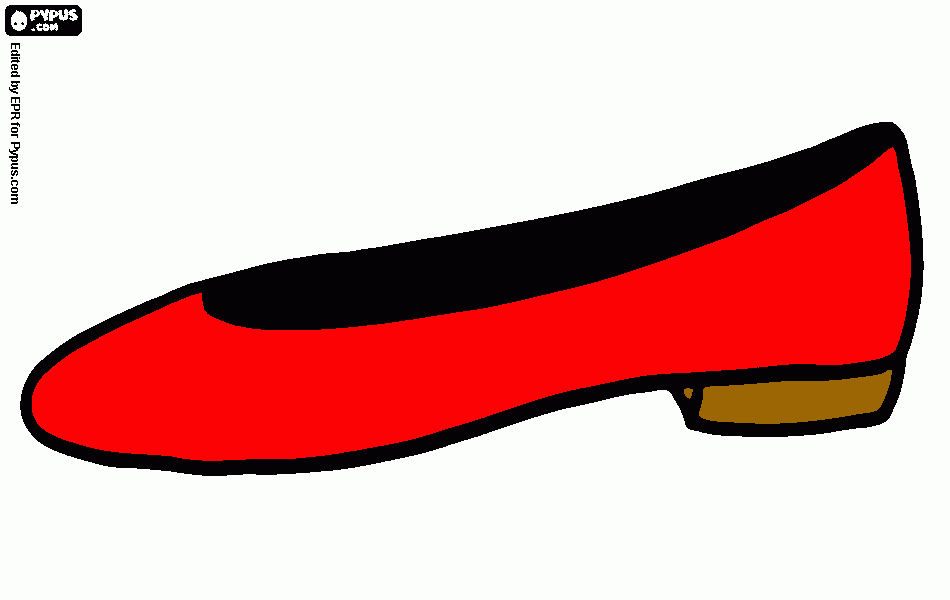 gratis malvorlagen Schuh für WAT