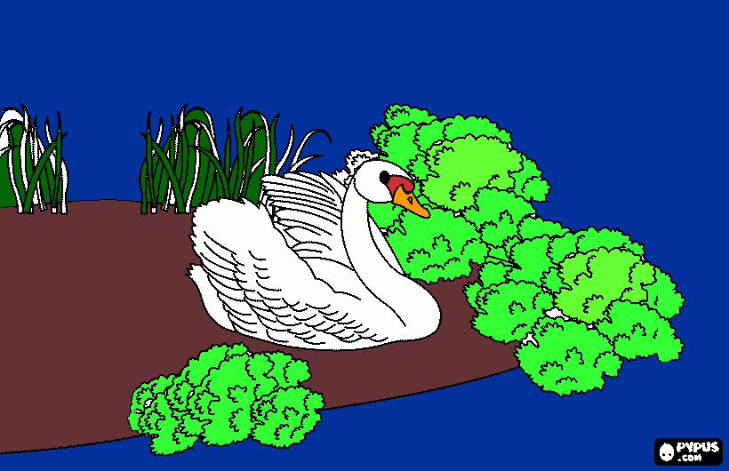 gratis malvorlagen Schwan - noch einer