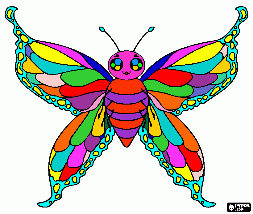 gratis malvorlagen Schönschmetterling