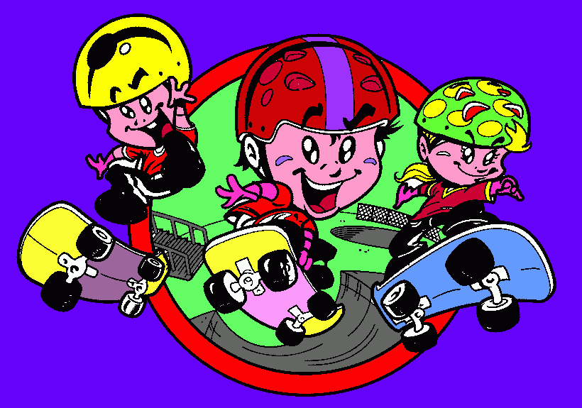 gratis malvorlagen Skater