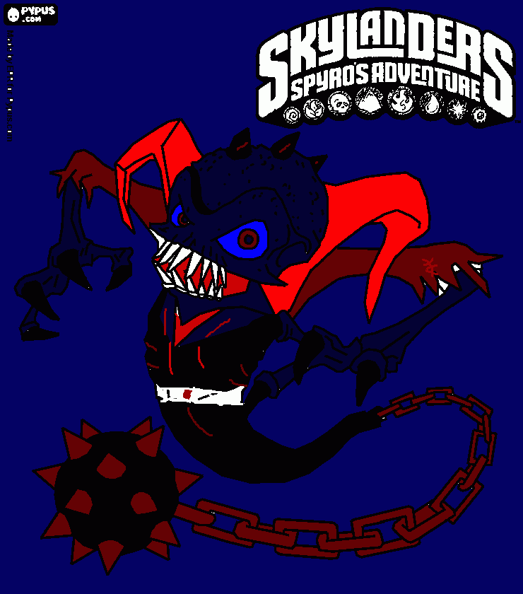 gratis malvorlagen skylander ghost roaster