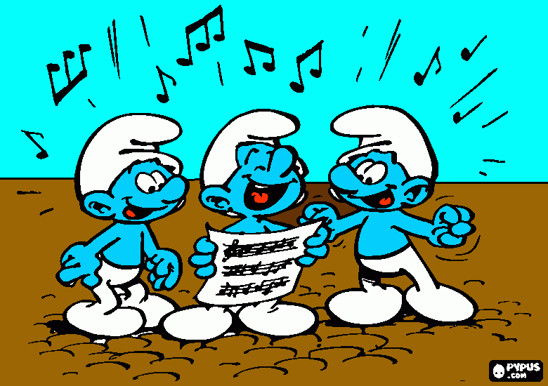 gratis malvorlagen smurfs