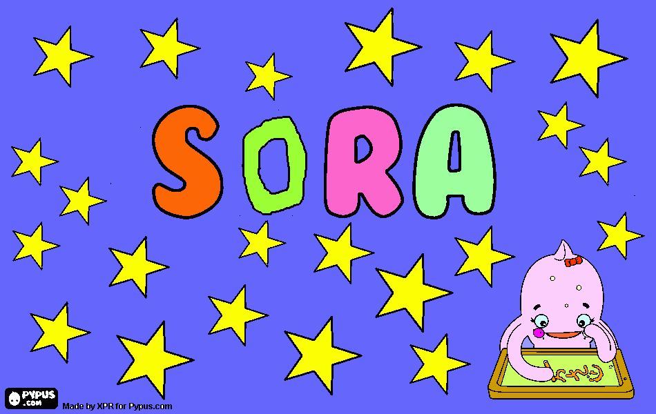 gratis malvorlagen SoraName
