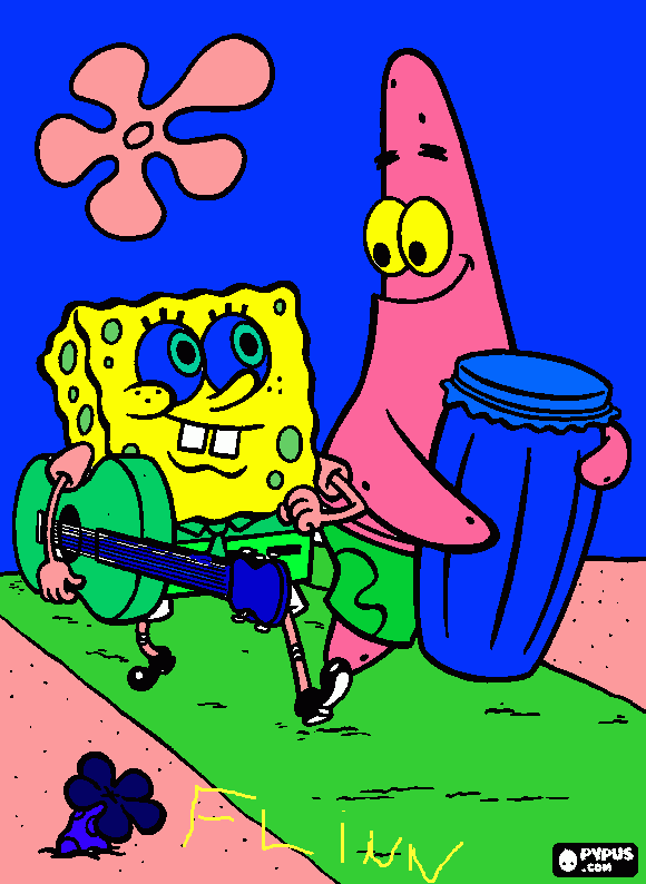 gratis malvorlagen sponspop und patrick,