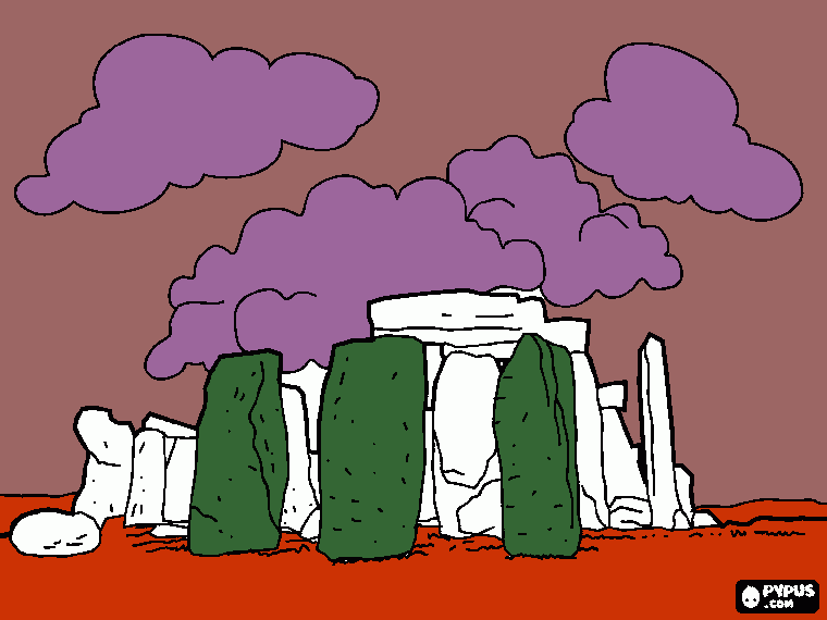 gratis malvorlagen Stonehenge