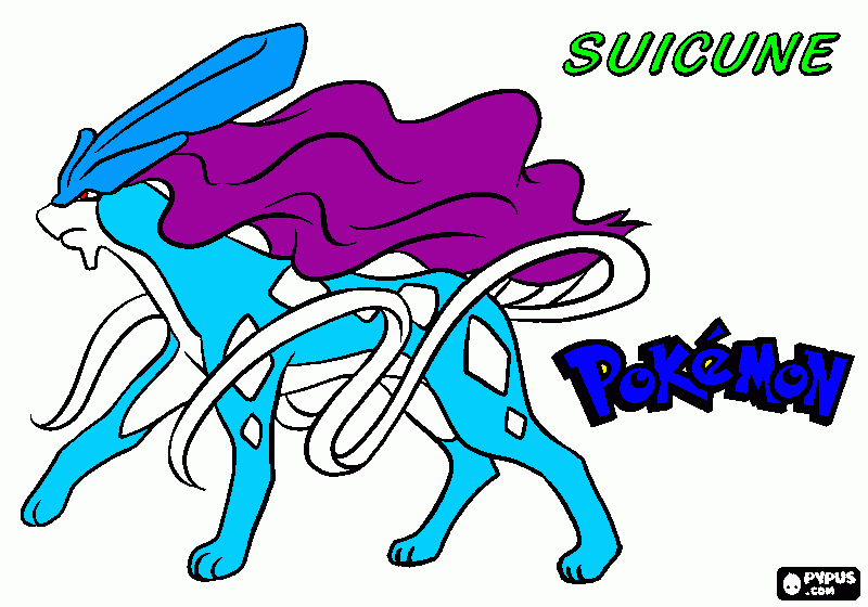 gratis malvorlagen Suicune