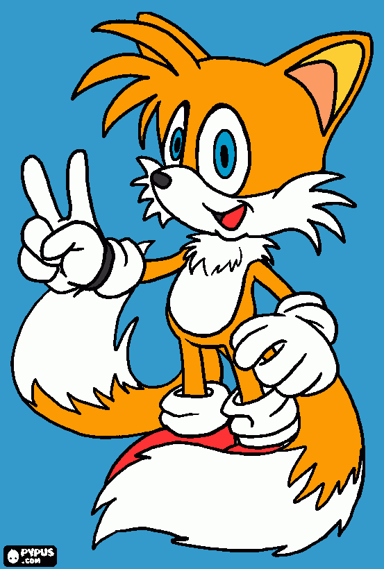 gratis malvorlagen tails