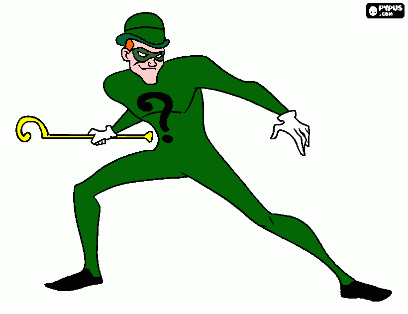 gratis malvorlagen The Riddler