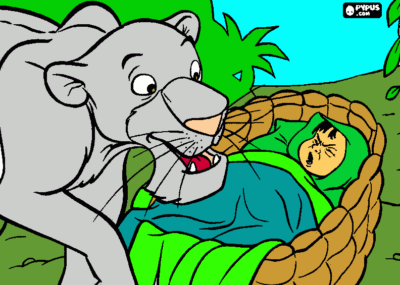 gratis malvorlagen Tiger aus Dschungelbuch