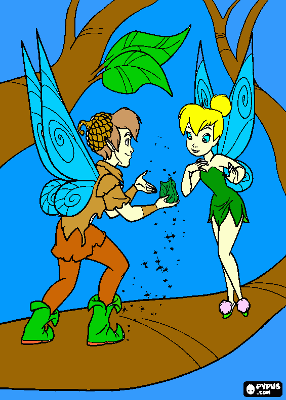 gratis malvorlagen tinkerbell 2