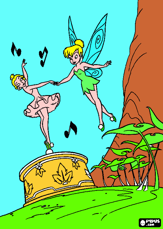 gratis malvorlagen Tinkerbell