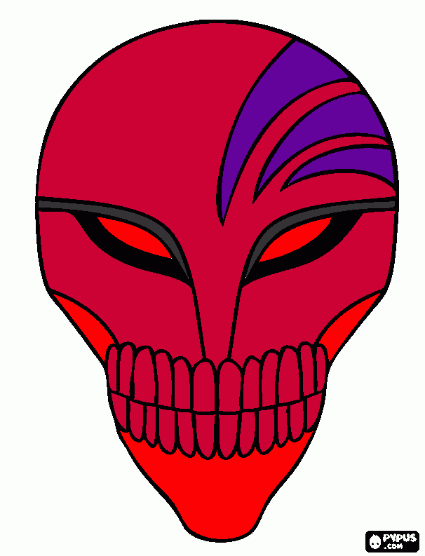 gratis malvorlagen Totenkopf Maske