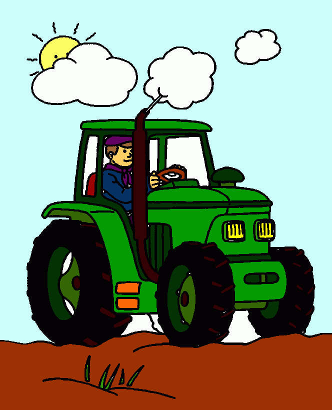 gratis malvorlagen Traktor