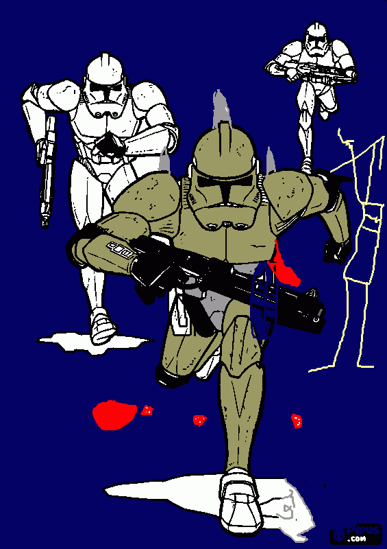 gratis malvorlagen Trooper