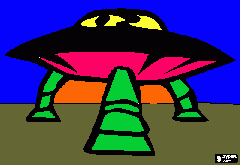 gratis malvorlagen ufo