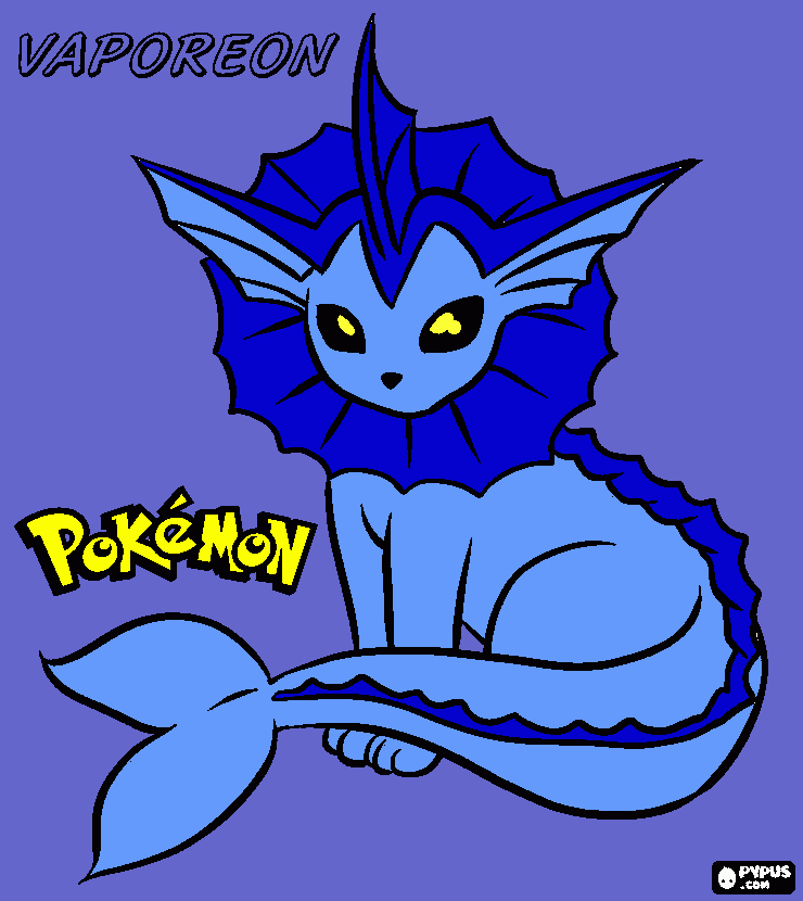 gratis malvorlagen vaporeon