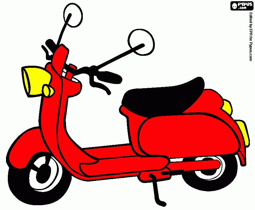 gratis malvorlagen vespa