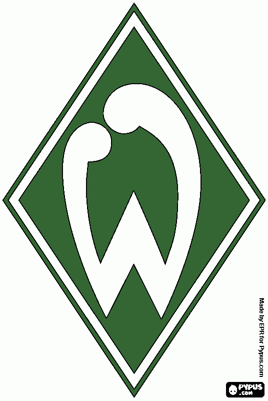 gratis malvorlagen Werder Bremen Emblem