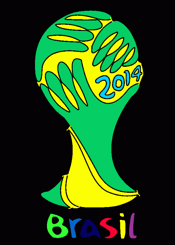 gratis malvorlagen WM Pokal