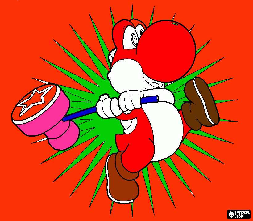 gratis malvorlagen yoshi Mario