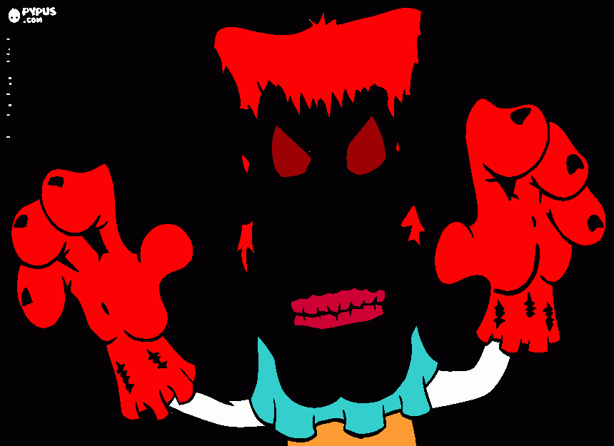 gratis malvorlagen Zombie