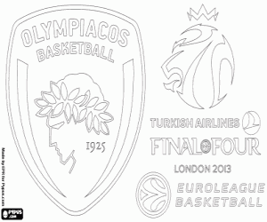 malvorlagen 2013-Euroleague Meister, Olympiacos ausmalbilder