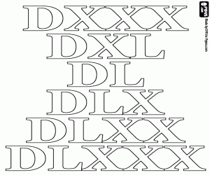 malvorlagen Von 530 bis 580 in der römischen Zehner ausmalbilder