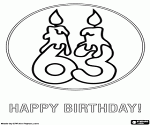 malvorlagen Ein 6 und ein 3 zum Geburtstag ausmalbilder