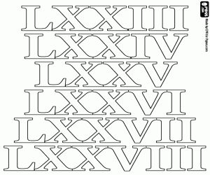 malvorlagen Von 73 bis 78 zählen wie die Römer ausmalbilder