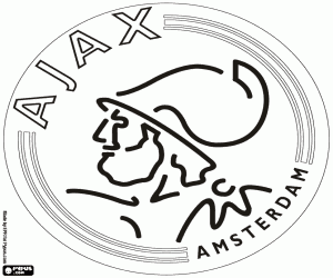 malvorlagen Abzeichen von Ajax Amsterdam ausmalbilder