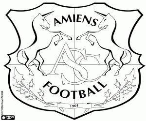 malvorlagen Abzeichen von Amiens SC ausmalbilder