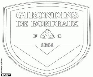malvorlagen Abzeichen FC Girondins de Bordeaux ausmalbilder