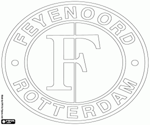 malvorlagen Abzeichen von Feyenoord Rotterdam ausmalbilder