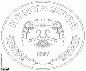 malvorlagen Abzeichen der Konyaspor ausmalbilder