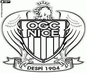 malvorlagen Abzeichen der OGC Nizza ausmalbilder