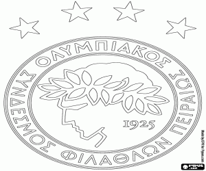 malvorlagen Abzeichen von Olympiakos Piräus ausmalbilder