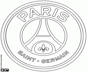 malvorlagen Abzeichen von Paris Saint-Germain FC ausmalbilder