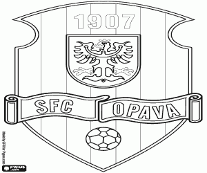 malvorlagen Abzeichen der SFC Opava ausmalbilder