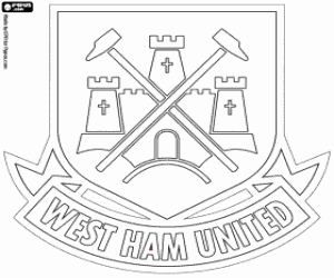 malvorlagen Abzeichen von West Ham United ausmalbilder