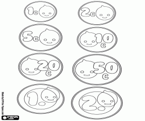 malvorlagen Die acht Münzen, Bank von Pypus ausmalbilder