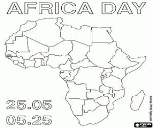 malvorlagen Afrika-Tag, 25. Mai ausmalbilder