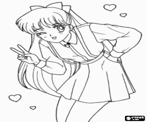 malvorlagen Aino Minako ist Sailor Venus ausmalbilder