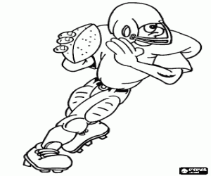 malvorlagen Eine Aktion des american football ausmalbilder