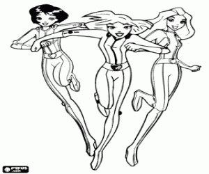 malvorlagen Alex, Clover und Sam in Aktion ausmalbilder