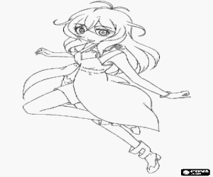 malvorlagen Alice, ein Bakugan-Zeichen ausmalbilder