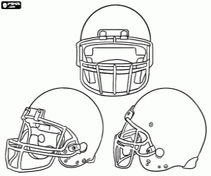 malvorlagen Ein american-Football-Helm ausmalbilder